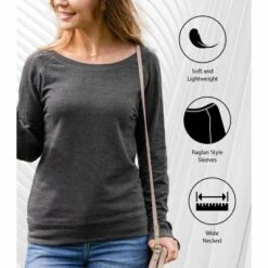 Women's - Disney - Mickey And Friends Christmas Lightweight French Terry Wide Neck Long Sleeve Graphic Shirt 8 Women's - Disney - Mickey And Friends Christmas Lightweight French Terry Wide Neck Long Sleeve Graphic Shirt -Christmas Gifts Store GUEST 012b2459 70e4 44d7 b8c0 7ae11d3f552f 1