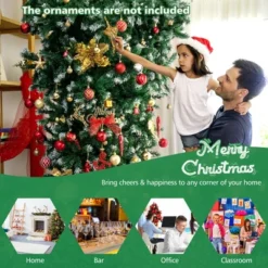 Costway 7.5FT Pre-Lit Snowy Upside Down Christmas Tree 1100 Tips W/ 400 Lights & 8 Modes -Christmas Gifts Store GUEST 167408e8 1740 47d3 bedd b75a906be1b1