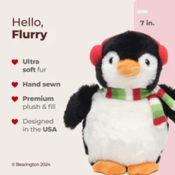 Bearington Flurry The Holiday Penguin Stuffed Animal, 7 In Christmas Plush, Ideal Christmas Penguin Gift For Toddlers, Kids & Teens -Christmas Gifts Store GUEST 2e4a39d3 c09a 41be 835b 579cac0d8a1d