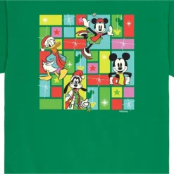 Men's - Disney - Mickey And Friends Christmas Grid Short Sleeve Graphic T-Shirt