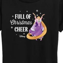Women's - Disney - Full Of Christmas Cheer Rapunzel Short Sleeve Graphic T-Shirt