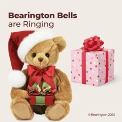 Bearington Holden Presents Christmas Teddy Bear, 15 Inch Christmas Bear Decorations, Ideal Holiday Bear Gift For Kids & Teens -Christmas Gifts Store GUEST 37601a5e d804 4260 966f b793b0daa2fe