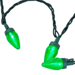 Northlight 25ct LED C7 Christmas Lights Green - 16' Green Wire -Christmas Gifts Store GUEST 395bc211 5f92 4317 a90e e9a237bfb47a