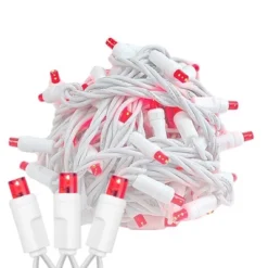 Novelty Lights 34 Feet 100 Light LED Christmas Lights White Wire, Connectable Mini String, Indoor/Outdoor, Commercial Grade, UL Listed -Christmas Gifts Store GUEST 4a3ef2d4 8122 4674 8211 b03c938825e5