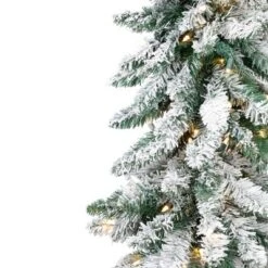 Northlight Pre-Lit Pencil Flocked Alpine Artificial Christmas Tree - 5' - Clear Lights -Christmas Gifts Store GUEST 558beccf 6c70 4d18 adc4 0ee5101f2fa1