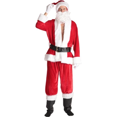 #followme Men's Santa Claus Costume - 7 Pc Velvet Christmas Xmas Santa Outfit 3 #followme Men's Santa Claus Costume - 7 Pc Velvet Christmas Xmas Santa Outfit