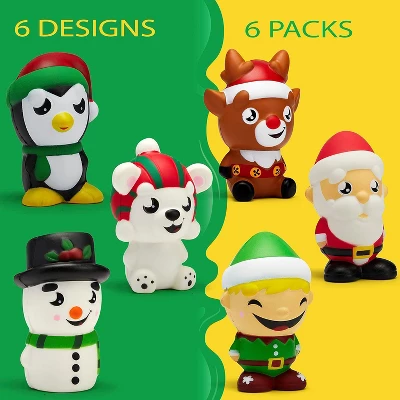 Joyfy 6-Pack Christmas Squishy Toys – Jumbo Slow-Rise Stress Relief Characters (3.6”-5”) 4 Joyfy 6-Pack Christmas Squishy Toys – Jumbo Slow-Rise Stress Relief Characters (3.6”-5”) - Image 2
