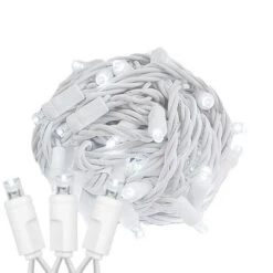 Novelty Lights 34 Feet 100 Light LED Christmas Lights White Wire, Connectable Mini String, Indoor/Outdoor, Commercial Grade, UL Listed -Christmas Gifts Store GUEST 5b83e110 31b4 4f64 b269 2ec6fe94dafc