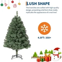 Artificial Spruce Christmas Tree, Premium PVC Hinged Holiday Tree With Sturdy Metal Base, Collapsible Stand For Home, Indoor/Outdoor Use -Christmas Gifts Store GUEST 5bfdabc7 19d6 493b b233 aa983c43effe