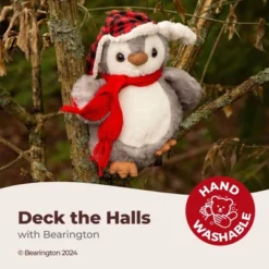 Bearington Cappy Plush Penguin Stuffed Animal, 9.5" Stuffed Penguin, Christmas Stuffed Animal Gift For Toddlers, Kids & Teens
