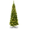 Costway 6.5ft Pre-Lit Hinged Pencil Christmas Tree 250 White Lights -Christmas Gifts Store GUEST 63e8601b 13c6 4554 95c1 fd5214bdbb77