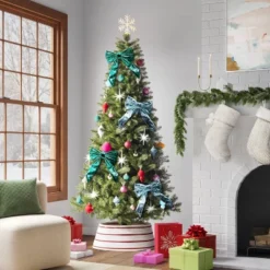 6.75" Christmas Metallic Bow Ornament Green - Wondershop™