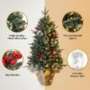 Homhougo 3FT 2-Pack Tabletop Flocked Christmas Trees With Cloth Bag Base, Small Decor For Office Or Entry -Christmas Gifts Store GUEST 772ea2c9 3b37 499a 807b 3006e70687f8
