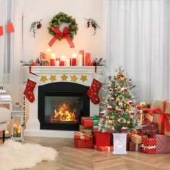 3ft Small Christmas Tree Pre-Lit Artificial Christmas Tree With 78 Led Lights, Snow Flocked Xmas Tree W/Base, Timer Function, Battery Operated -Christmas Gifts Store GUEST 7c163954 b136 4378 aae7 f2eaa43a3d2a