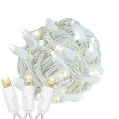 Novelty Lights 34 Feet 100 Light LED Christmas Lights White Wire, Connectable Mini String, Indoor/Outdoor, Commercial Grade, UL Listed -Christmas Gifts Store GUEST 8e5e15d5 0112 4917 a023 3209e7902bb5
