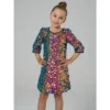 2Bunnies Girls Christmas New Year's Multicolor Sequin 3/4 Sleeve Dress -Christmas Gifts Store GUEST 906ab149 7f72 4df9 903c 77ab4a2dd84c