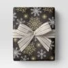 30” 25 Sq Ft Christmas Roll Wrap Gold/White Snowflakes On Black - Wondershop™ -Christmas Gifts Store GUEST a7239f90 d4d4 427a b69b 1e119e40647c