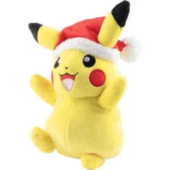 POKEMON Pokémon 8" Pikachu Plush With Red Hat Accessory - Officially Licensed - Generation 1 - Stuffed Animal Toy Figure - Gift Kids, Boys, Girls - 2+