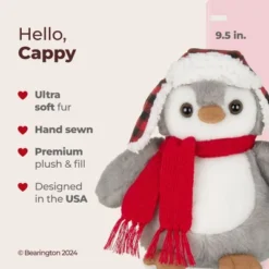 Bearington Cappy Plush Penguin Stuffed Animal, 9.5" Stuffed Penguin, Christmas Stuffed Animal Gift For Toddlers, Kids & Teens -Christmas Gifts Store GUEST b05fa901 11e4 4410 ae7b f21cf64683fd