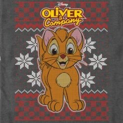 Disney Men's Oliver & Company Christmas Oliver T-Shirt