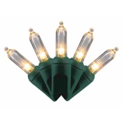 Celebrations Platinum LED T5 Warm White 50 Ct String Christmas Lights 25 Ft. (Case Of 12)