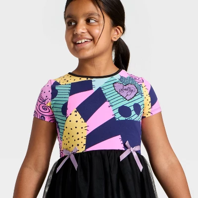 Disney Girls' The Nightmare Before Christmas Sally Tulle Character Dress - Black 3 Disney Girls' The Nightmare Before Christmas Sally Tulle Character Dress - Black
