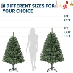 Artificial Spruce Christmas Tree, Premium PVC Hinged Holiday Tree With Sturdy Metal Base, Collapsible Stand For Home, Indoor/Outdoor Use -Christmas Gifts Store GUEST e4f53d7e d321 4343 981a 847756f5babb