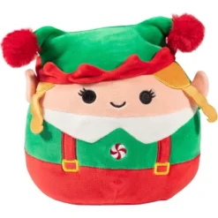 Squishmallows 8-Inch Bartie & Emmy Elves Set- Official Jazwares Plush - Collectible Soft & Squishy Elf Stuffed Animal Toy- Gift For Kids, Girls & Boys