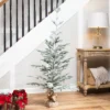 Northlight Frosted Slim Pine Artificial Christmas Tree In Burlap Base - 5' - Unlit -Christmas Gifts Store GUEST e9183639 2ebc 4a0c 858e 8644075c99f5