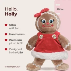 Bearington Holly Ginger Gingerbread Plush, 10 Inch Christmas Doll, Christmas Stuffed Gingerbread Gift For Toddlers, Kids & Teens 11 Bearington Holly Ginger Gingerbread Plush, 10 Inch Christmas Doll, Christmas Stuffed Gingerbread Gift For Toddlers, Kids & Teens -Christmas Gifts Store GUEST f3f2a611 ac6d 4e2f be1e 8b82899a3625