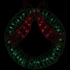 Northlight 20" Green And Red Lighted Wreath And Bow Christmas Window Silhouette Decoration -Christmas Gifts Store GUEST f78d9ecb 0326 43f6 b71e d7fc9cc38b25