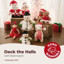 Bearington Mrs Santa Claus Stuffed Christmas Plush, 15 In Mrs Claus Plush, Christmas Mrs Claus Doll Gift For Toddlers, Kids & Teens