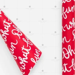 Red Oh What Fun Gift Wrap, Single Roll - Sugar Paper™ + Target
